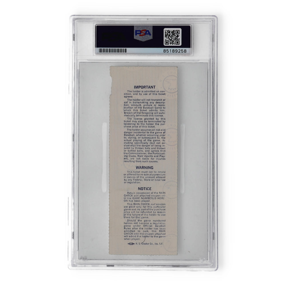 Eddie Murray Signed 1979 World Series Game 2 Ticket (PSA | Autograph Graded PSA 10)