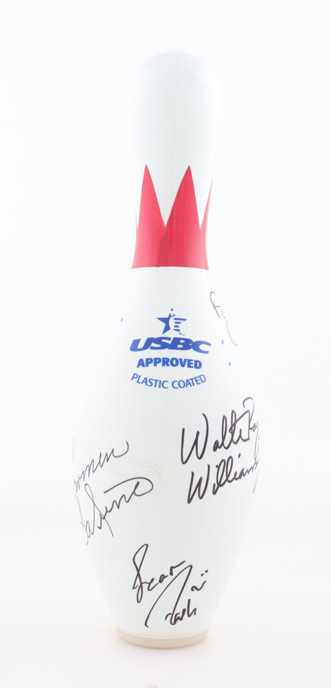 "Bowling Legends" Denny's PBA Tour Bowling Pin Signed By (7) Walter Ray Williams Jr., Patrick Allen, Mark Roth, Sean Rash (JSA)