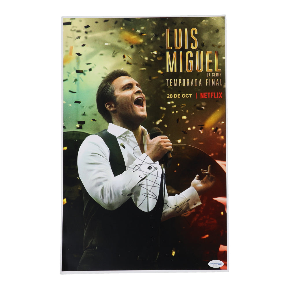 Diego Boneta Signed (ACOA) "Luis Miguel: The Series" 11x17 Photo - Luis Miguel