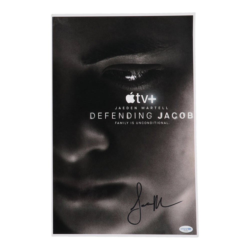 Jaeden Martell Signed (ACOA) "Defending Jacob" 11x17 Photo