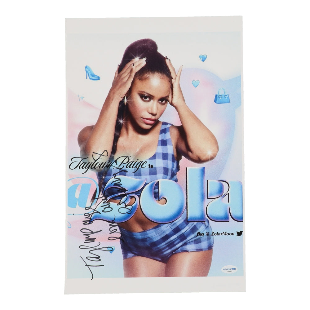 Taylour Paige Signed (ACOA) "Zola" 11x17 Photo Inscribed "Love And Blessings" - Zola