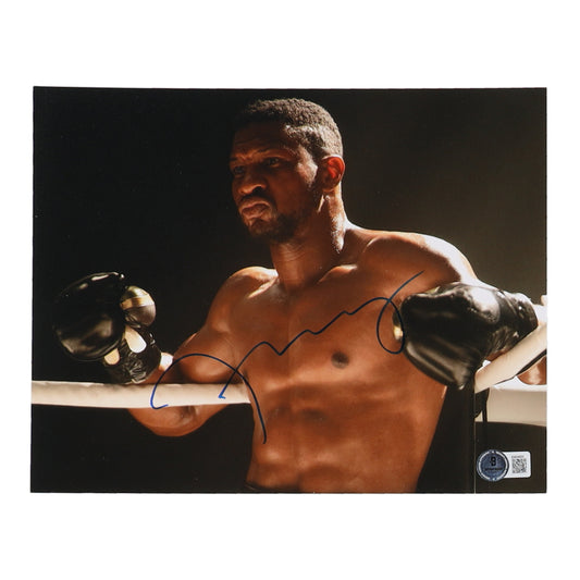 Jonathan Majors Signed (Beckett) "Creed III" 8x10 Photo - Damian "Diamond Dame" Anderson