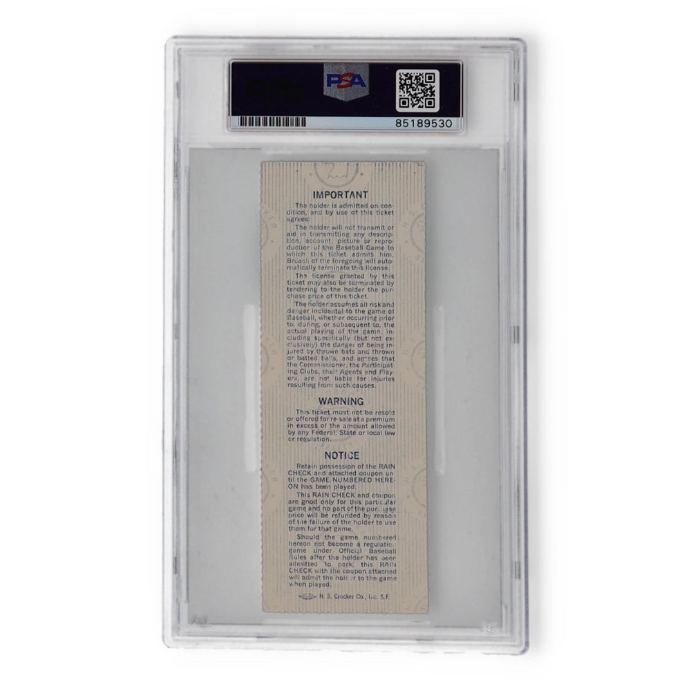 Reggie Jackson Signed 1977 Yankees World Series Game 4 Ticket (PSA | Auto Grade 10)