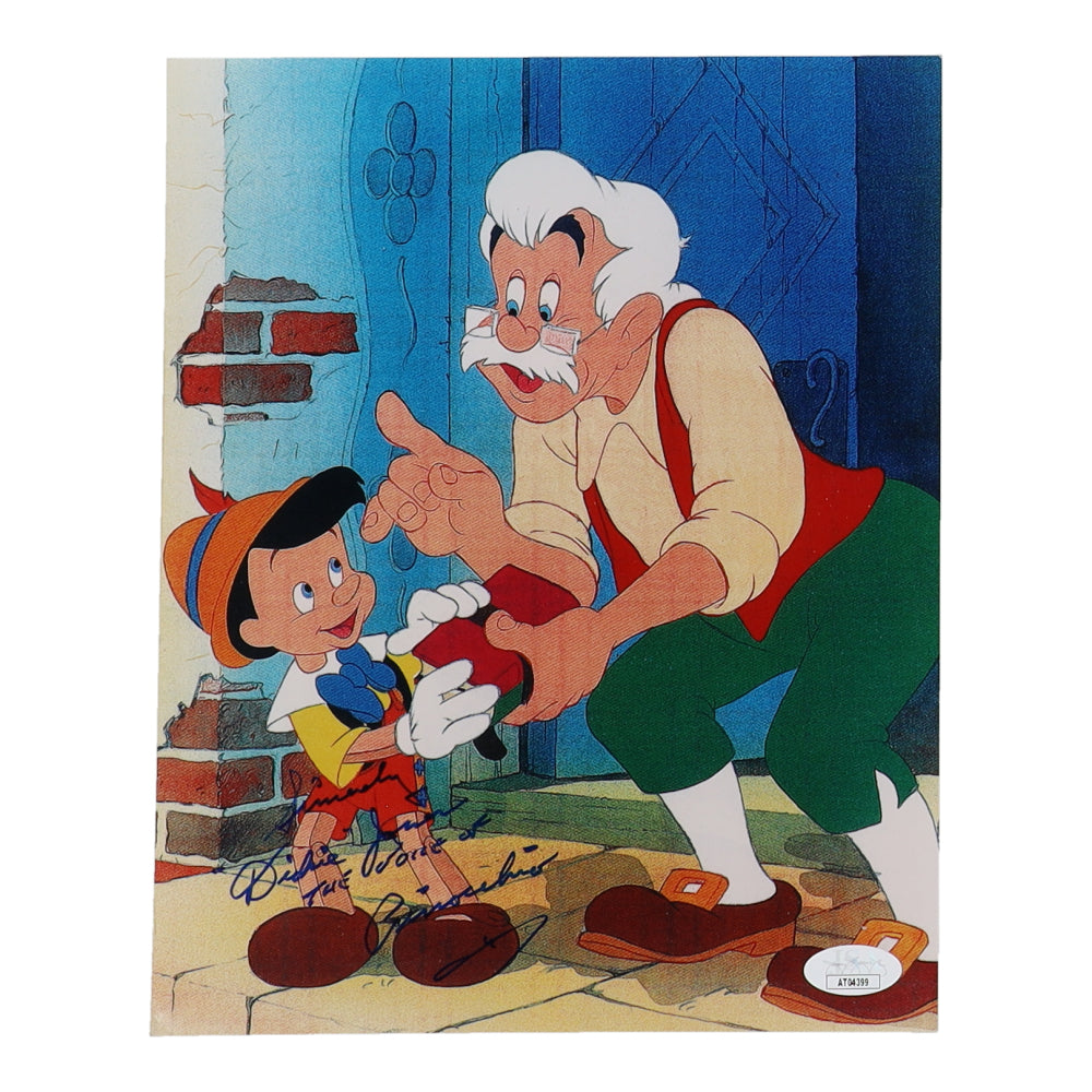 Dickie Jones Signed (JSA) "Pinocchio" 8x10 Photo Inscribed "Sincerely" & "The Voice of Pinocchio"