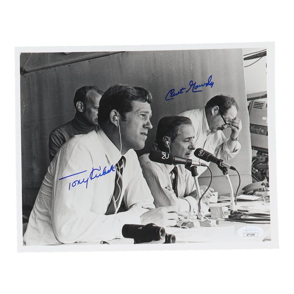 Curt Gowdy & Tony Kubek Signed 8x10 Photo (JSA)