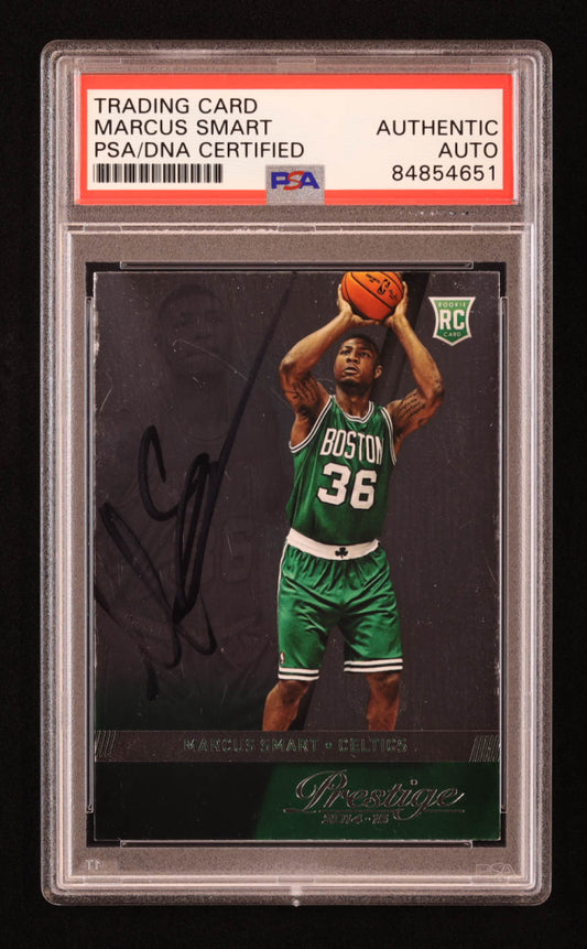 Marcus Smart Signed 2014-15 Prestige #166 RC (PSA) Rookie Card