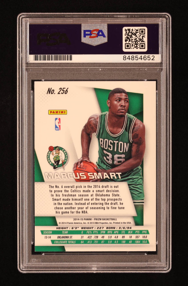 Marcus Smart Signed 2014-15 Panini Prizm #256 RC (PSA) Rookie Card