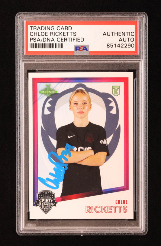 Chloe Ricketts Signed 2023 Parkside NWSL #33 RC (PSA) - Rookie Card