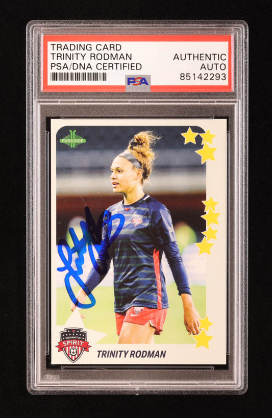 Trinity Rodman Signed 2021 Parkside NWSL Premier Edition Volume 2 Stars #S54 RC (PSA) - Rookie Card