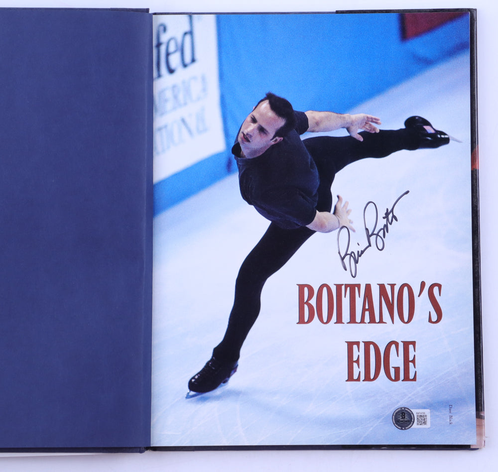 Brian Boitano Signed "Boitano's Edge" Hardcover Book (Beckett)