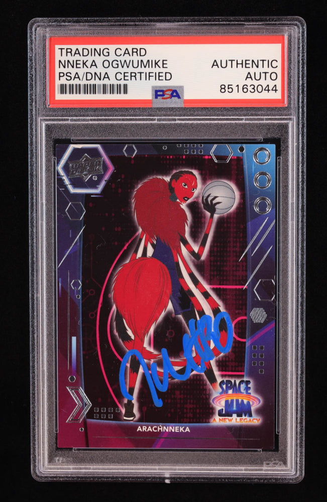 Nneka Ogwumike Signed 2021 Upper Deck Space Jam A New Legacy #3 (PSA) Arachnneka