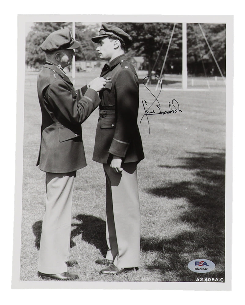 James Goodson Signed (PSA) 8x10 Photo WWII 4th FG Ace 14 Victories - 4 FG, 31 FG Ace - 14 Victories (d)