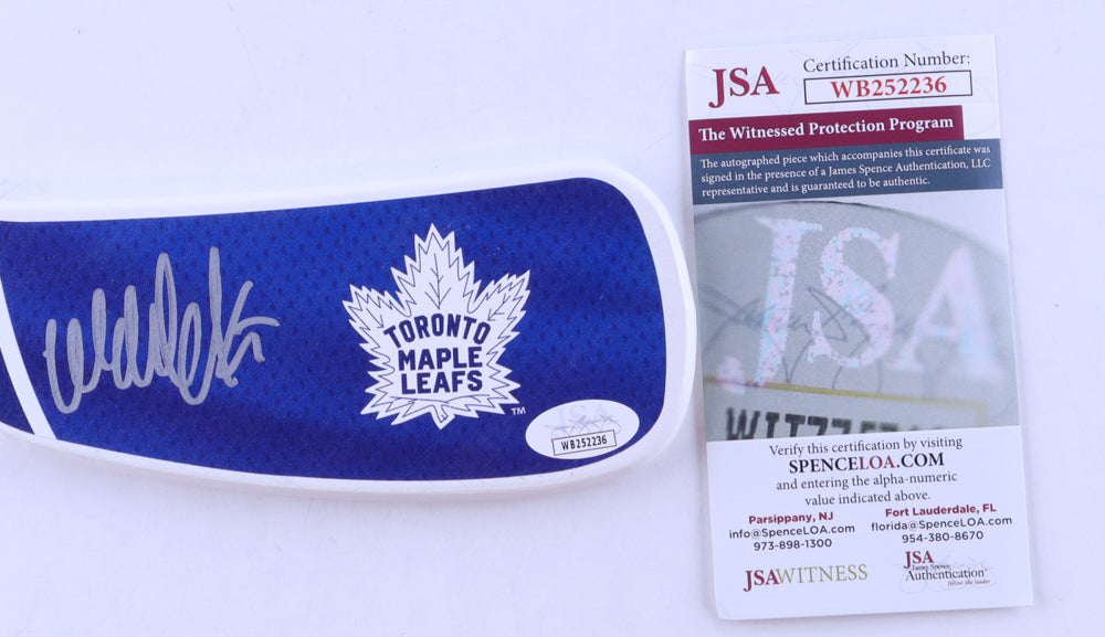 Wendel Clark Signed (JSA) Maple Leafs Mini Hockey Stick - JSA Witnessed