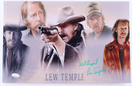 Lew Temple Signed (JSA) 11x17 Photo Inscribed "With Respect" - JSA Witnessed