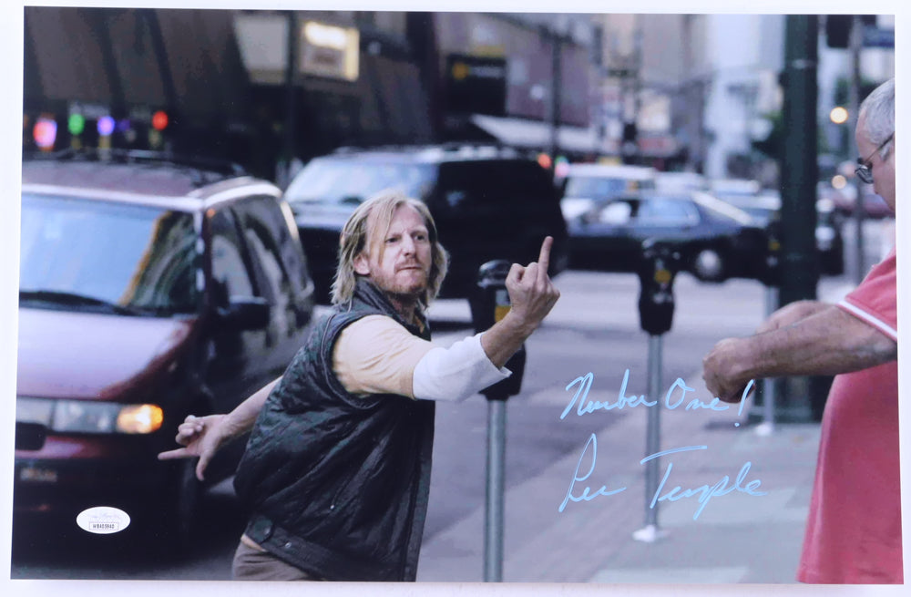 Lew Temple Signed (JSA) 11x17 Photo Inscribed "Number One!" - JSA Witnessed