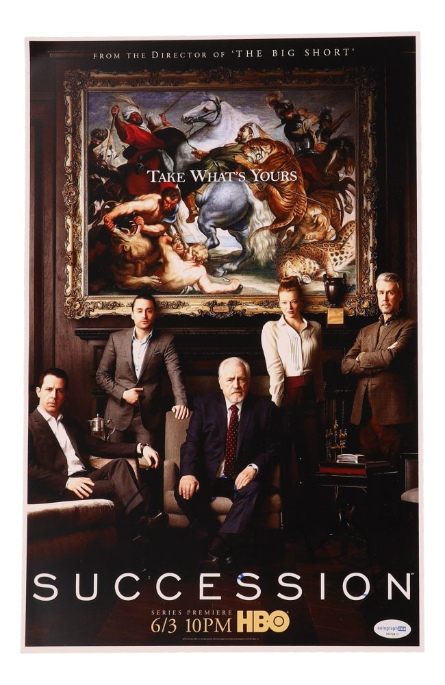Jesse Armstrong Signed "Succession" 11x17 Photo (AutographCOA)- Writer & Creator