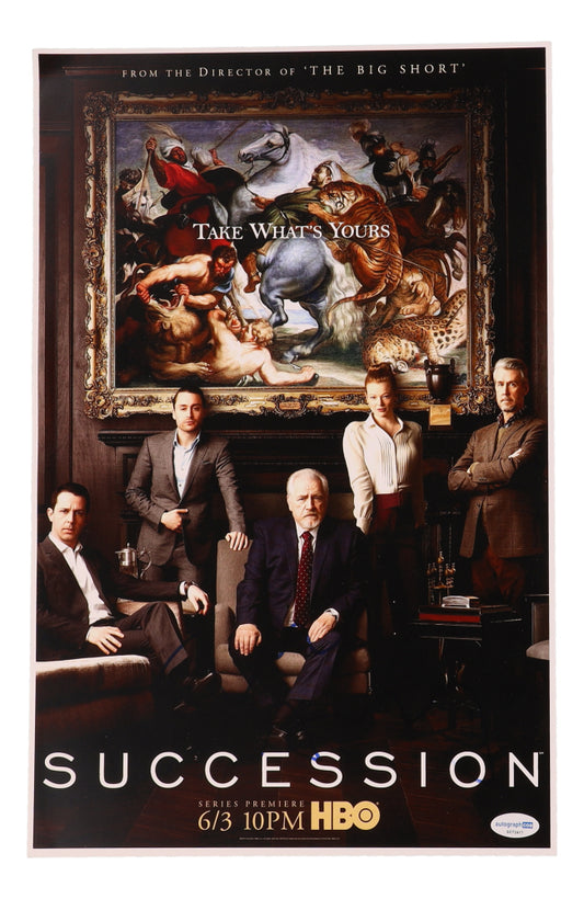 Jesse Armstrong Signed "Succession" 11x17 Photo (AutographCOA)- Writer & Creator