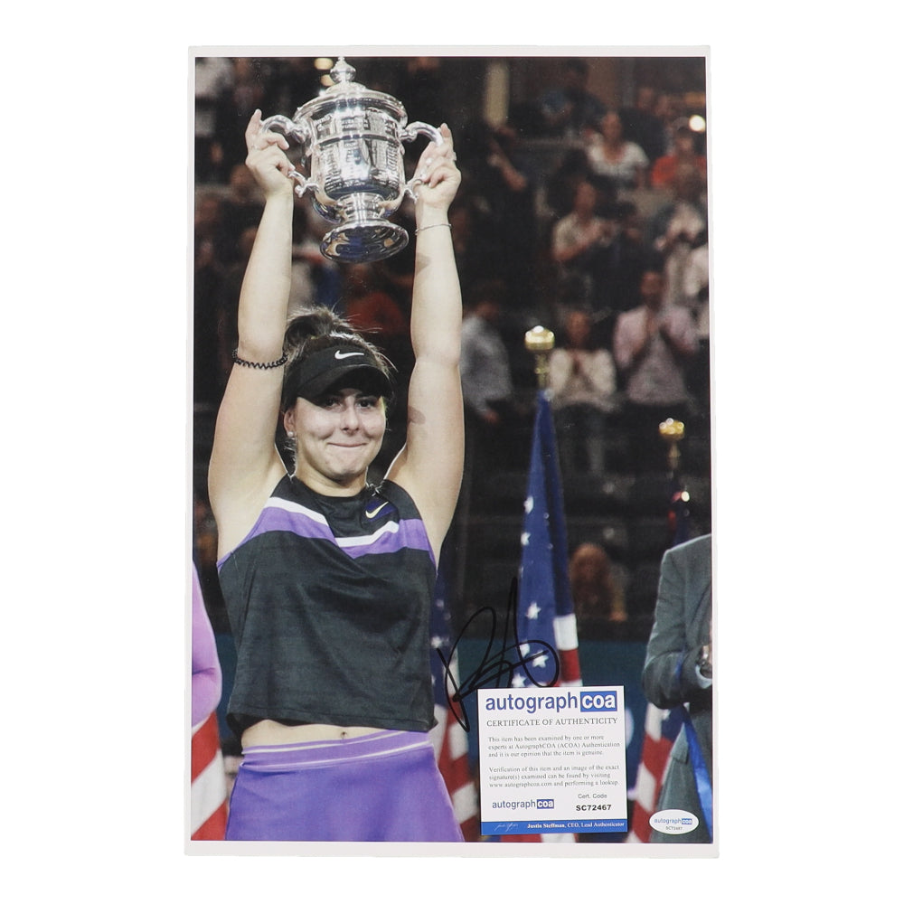 Bianca Andreescu Signed 11x17 Photo (AutographCOA)