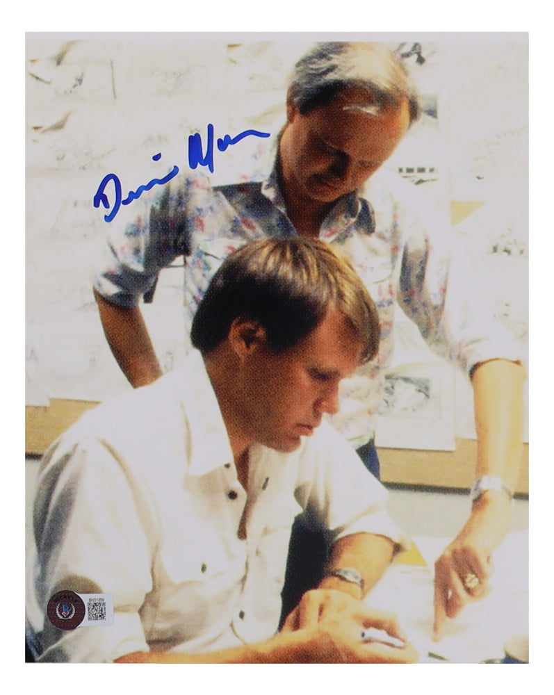 Dennis Muren Signed (Beckett) "Indiana Jones and the Temple of Doom" 8x10 Photo - Visual Effects Artist