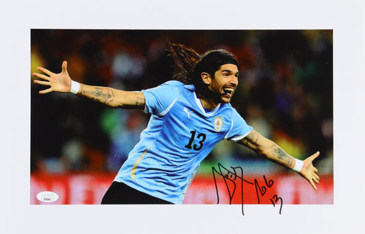 Sebastian Abreu Signed Uruguay 11x17 Photo (JSA)