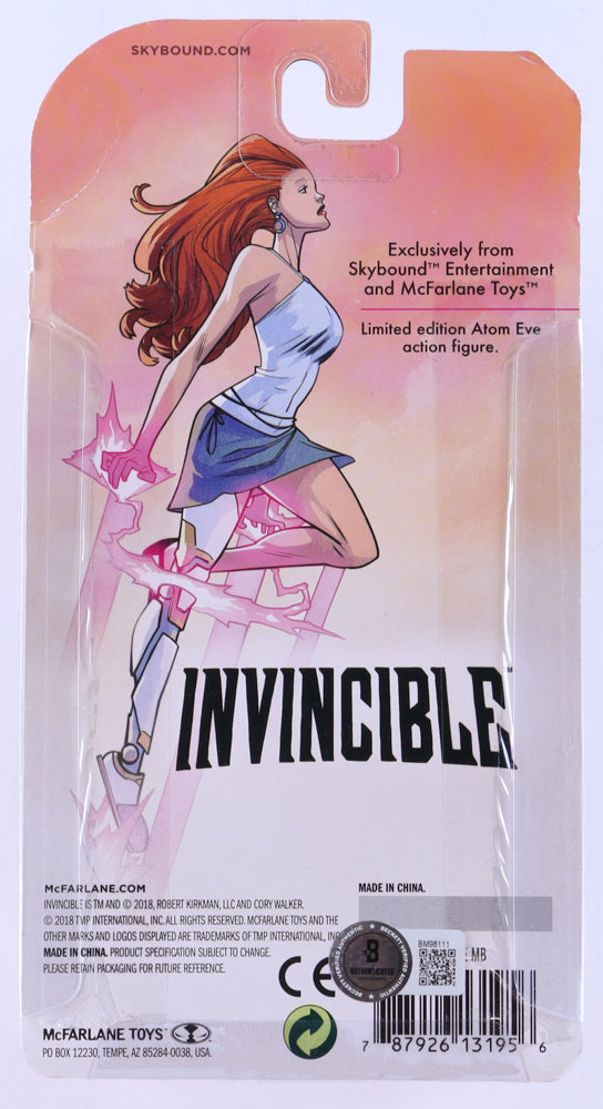 Robert Kirkman Signed (Beckett) "Invincible" Atom Eve Skybound Exclusive Action Figure "Invincible" Comic Book Series Writer