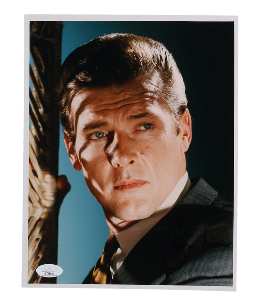 Roger Moore Signed "007" 8x10 Photo (JSA) - James Bond