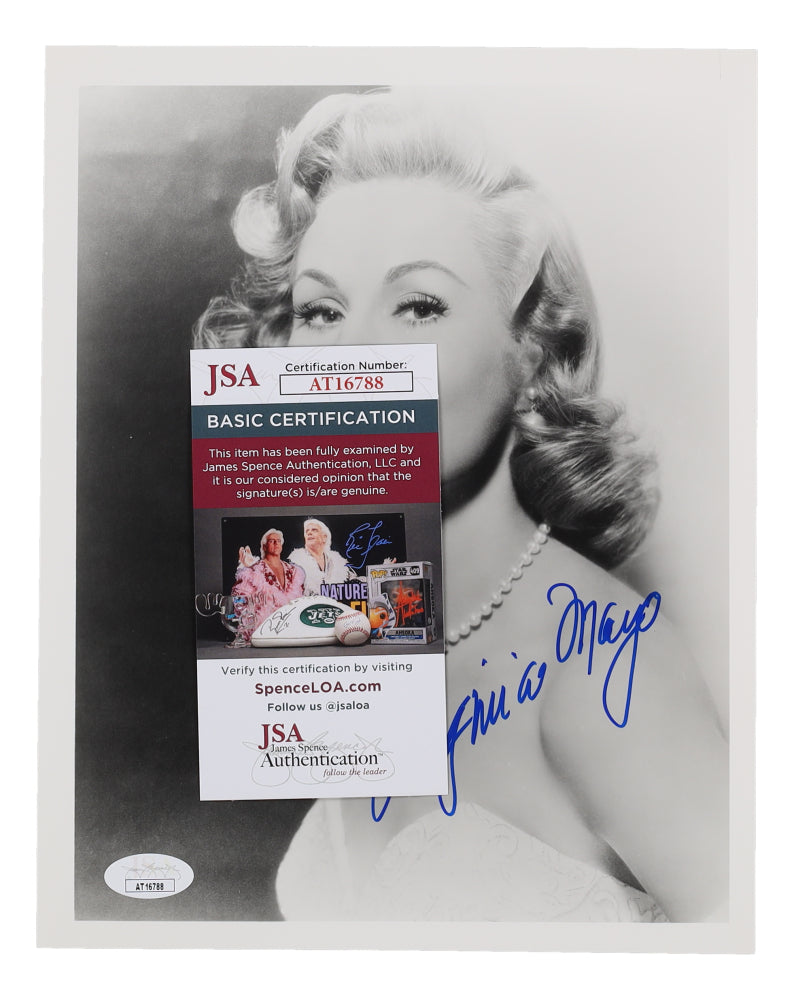 Virginia Mayo Signed 8x10 Photo (JSA) Actress