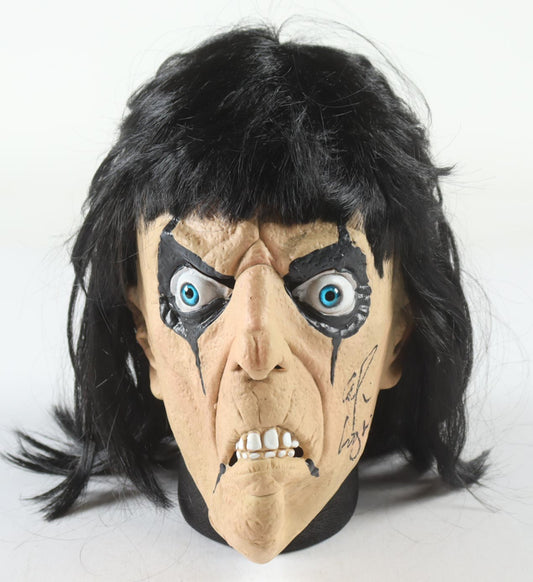 Alice Cooper Signed Custom Mask (Beckett) Beckett Witnessed