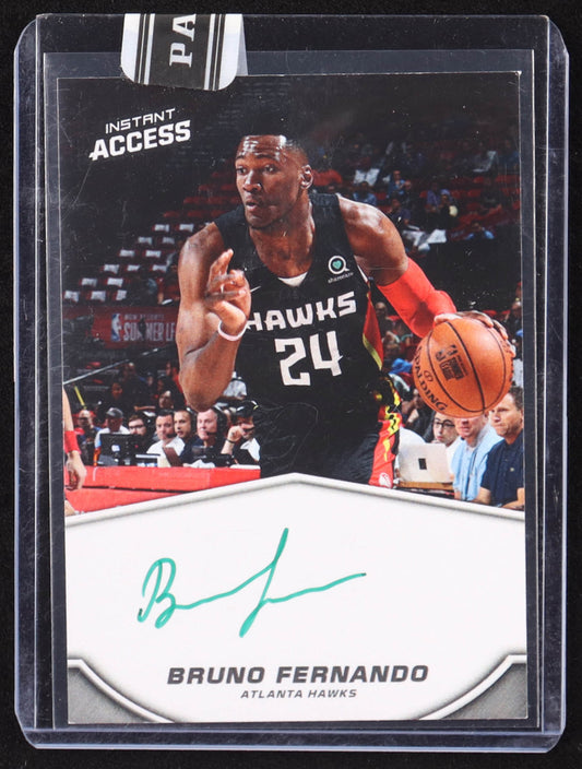 Bruno Fernando 2019-20 Panini Instant Access Autographs #30 RC #1/10 Rookie Card | Serially Numbered #1 / 10