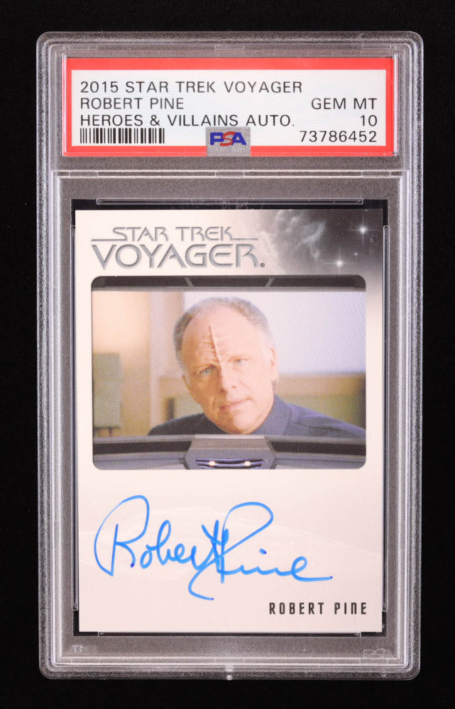 Robert Pine as Liria 2015 Rittenhouse Star Trek Voyager Heroes and Villains Autographs #NNO (PSA 10)