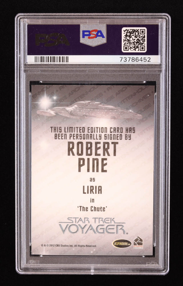 Robert Pine as Liria 2015 Rittenhouse Star Trek Voyager Heroes and Villains Autographs #NNO (PSA 10)