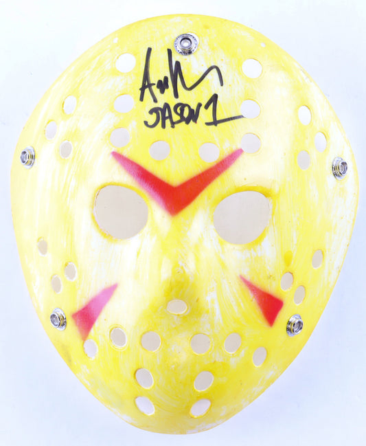 Ari Lehman Signed Jason "Friday the 13th" Mask Inscribed "Jason 1" (Beckett) Beckett Witnessed