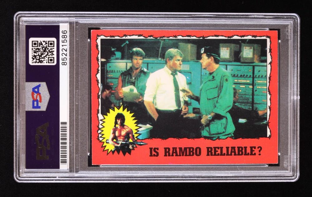 Martin Kove Signed 1985 Topps Rambo First Blood Part II Stickers #4 (PSA) - Michael Reed Ericson