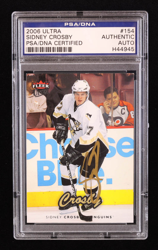 Sidney Crosby Signed 2006-07 Ultra #154 (PSA)