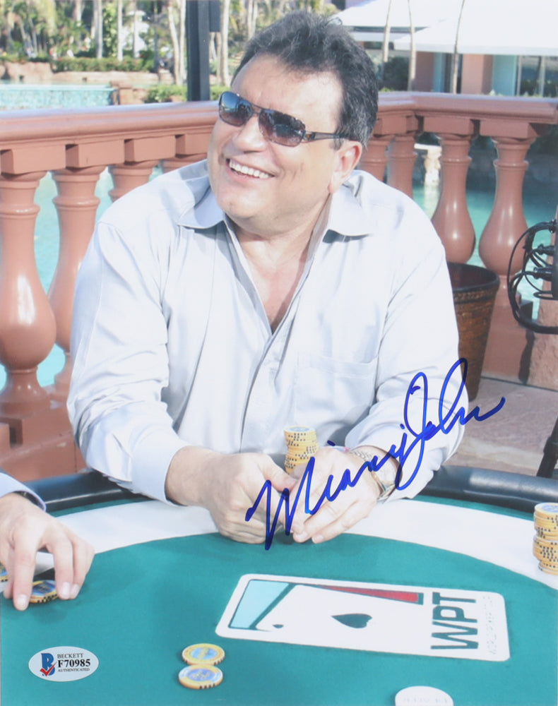 John Cernuto Signed 8x10 Photo (Beckett) - Professional Poker Player