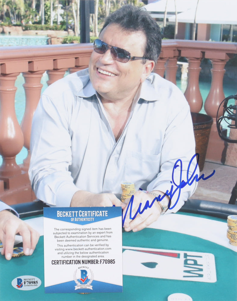 John Cernuto Signed 8x10 Photo (Beckett) - Professional Poker Player