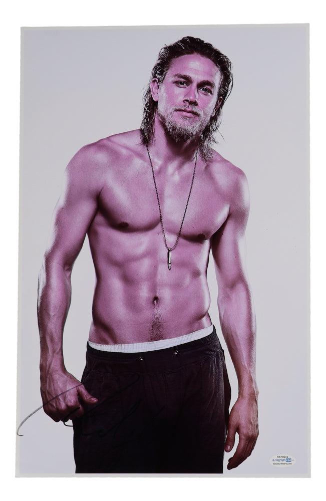 Charlie Hunnam Signed "Sons of Anarchy" 11x17 Photo (ACOA) - Jax Teller