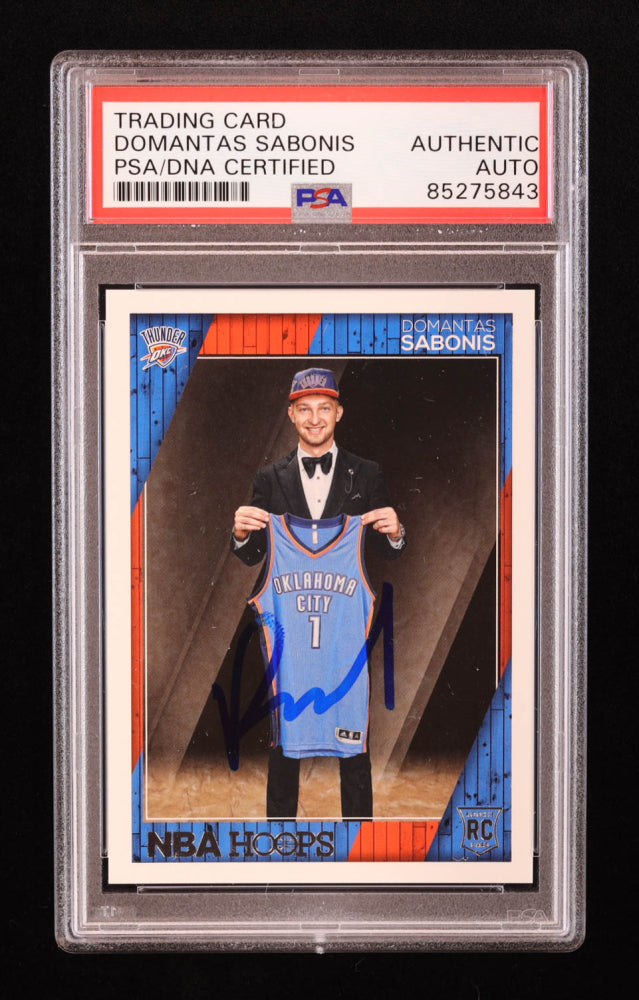 Domantas Sabonis Signed 2016-17 Hoops #271 RC (PSA | Autograph Graded PSA 9) - Rookie Card