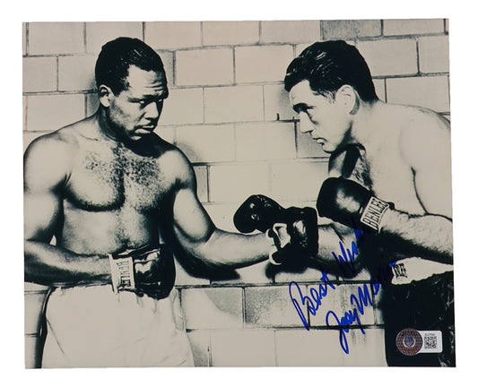 Joey Maxim Signed (Beckett) 8x10 Photo Inscribed "Best Wishes" - Boxer