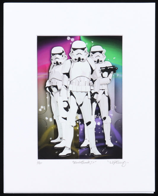 "Bucketheads 2.0" 2024 8x10 Original Custom Matted Art Print by David Weisberg (Weisberg) Limited Edition # / 50