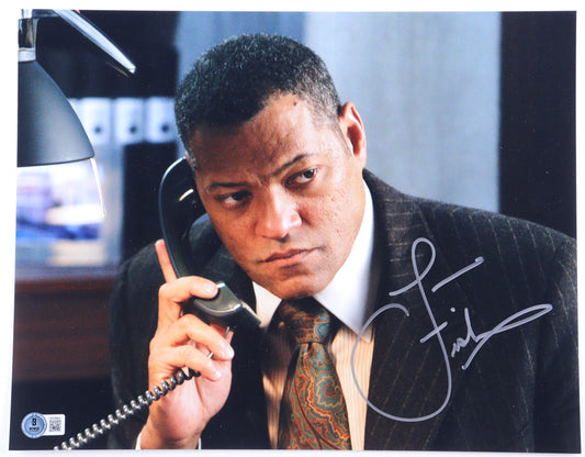 Laurence Fishburne Signed 11x14 Photo (Beckett) - Beckett Witnessed