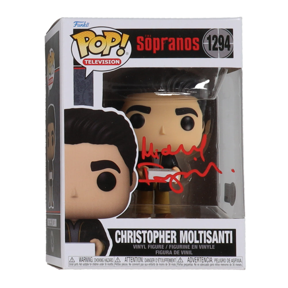 Michael Imperioli Signed (Beckett) "The Sopranos" #1294 Christopher Moltisanti Funko #1294 Pop! Vinyl Figure Inscribed - Beckett Witnessed