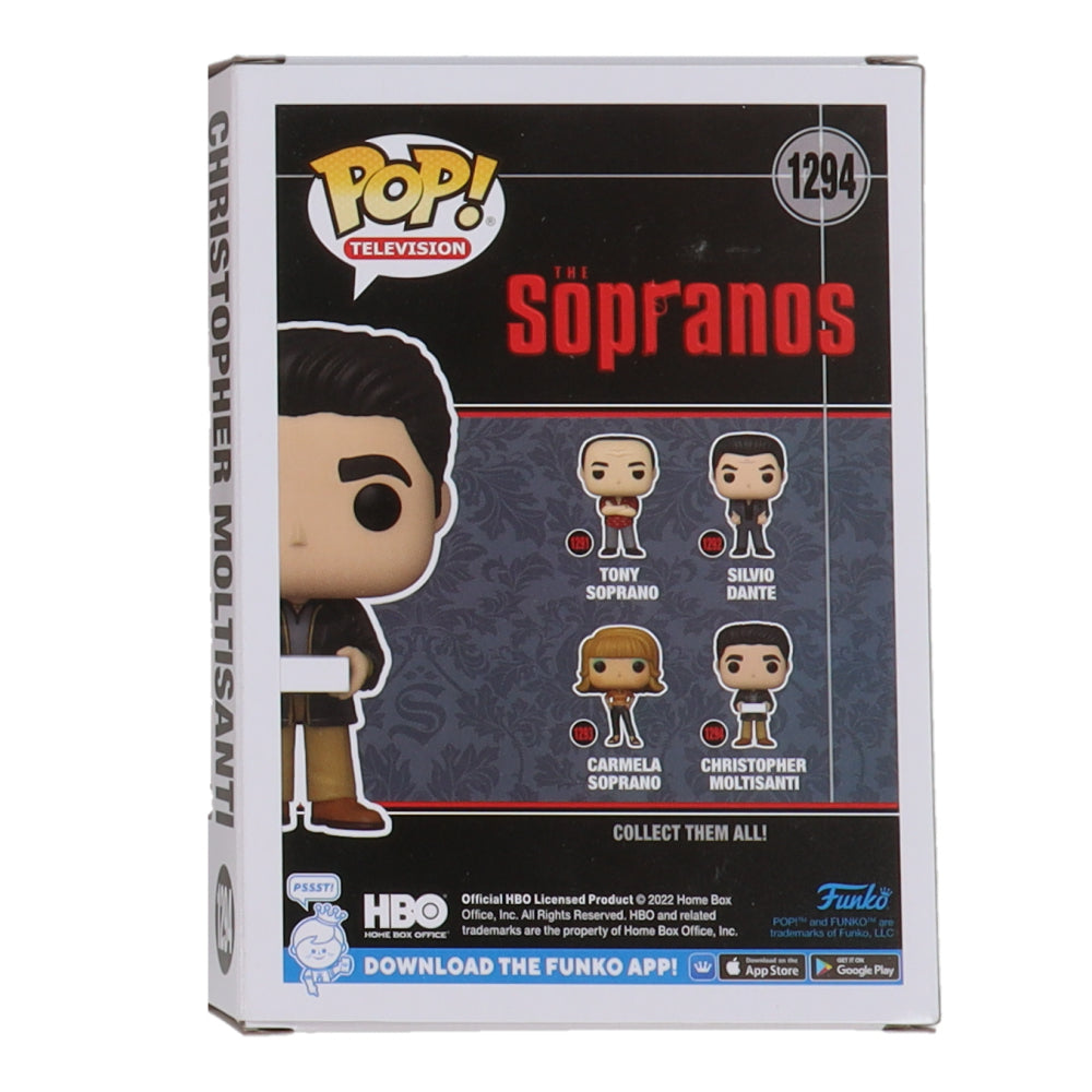 Michael Imperioli Signed (Beckett) "The Sopranos" #1294 Christopher Moltisanti Funko #1294 Pop! Vinyl Figure Inscribed - Beckett Witnessed