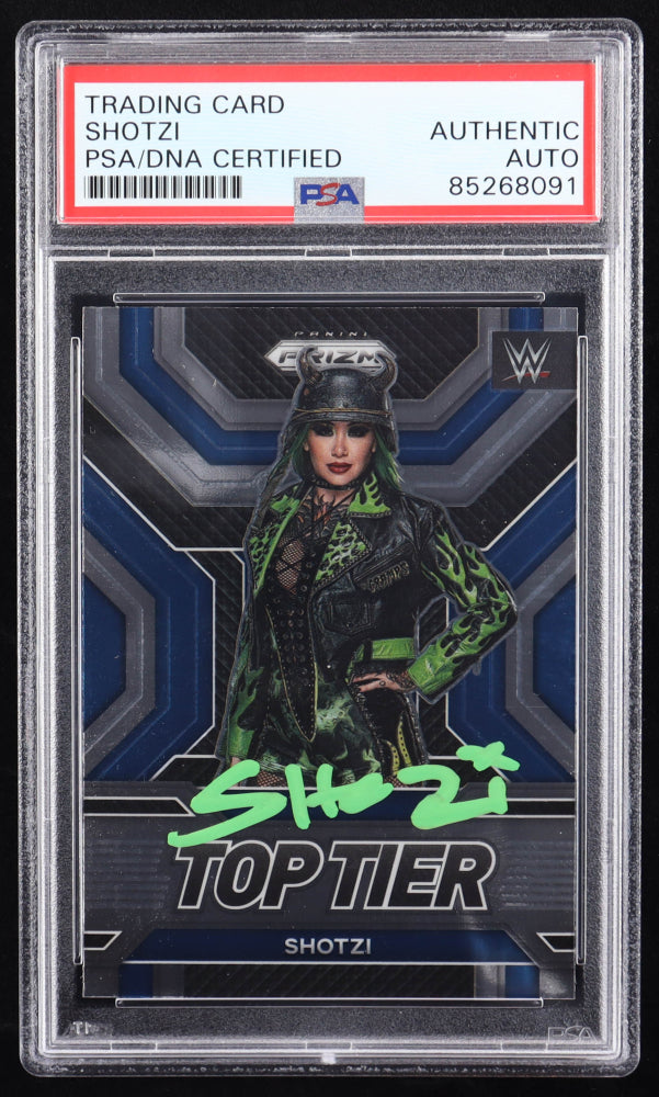 Shotzi signed 2023 Panini Prizm WWE Top Tier #14 (PSA)