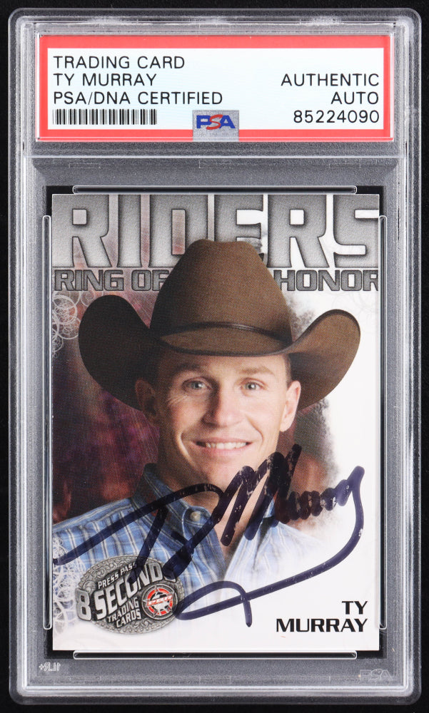 Ty Murray Signed 2009 Press Pass 8 Seconds PBR #3 (PSA)