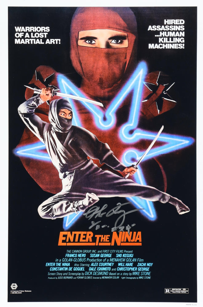 Sho Kosugi Signed "Enter The Ninja" 12x18 Photo (ACOA)