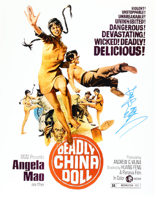 Angela Mao Signed "Deadly China Doll" 16x20 Photo (ACOA)