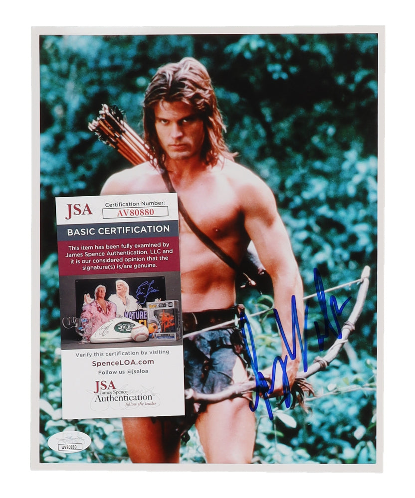 Casper Van Dien Signed (JSA) "Tarzan and the Lost City" 8x10 Photo - Tarzan / John Clayton II