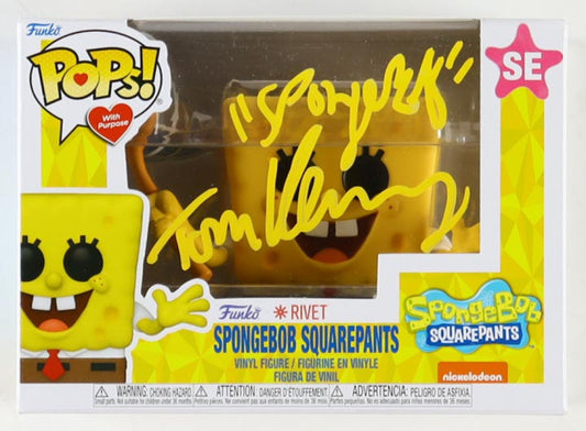 Tom Kenny Signed "Spongebob Squarepants" SE Funko Pop! Inscribed "Spongebob" (PA) Voice of Spongebob Squarepants