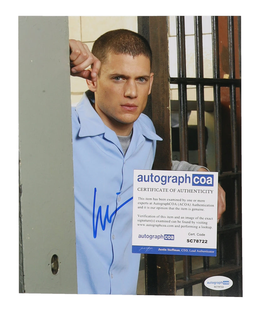 Wentworth Miller Signed "Prison Break" 8x10 Photo (ACOA) - Michael Scofield